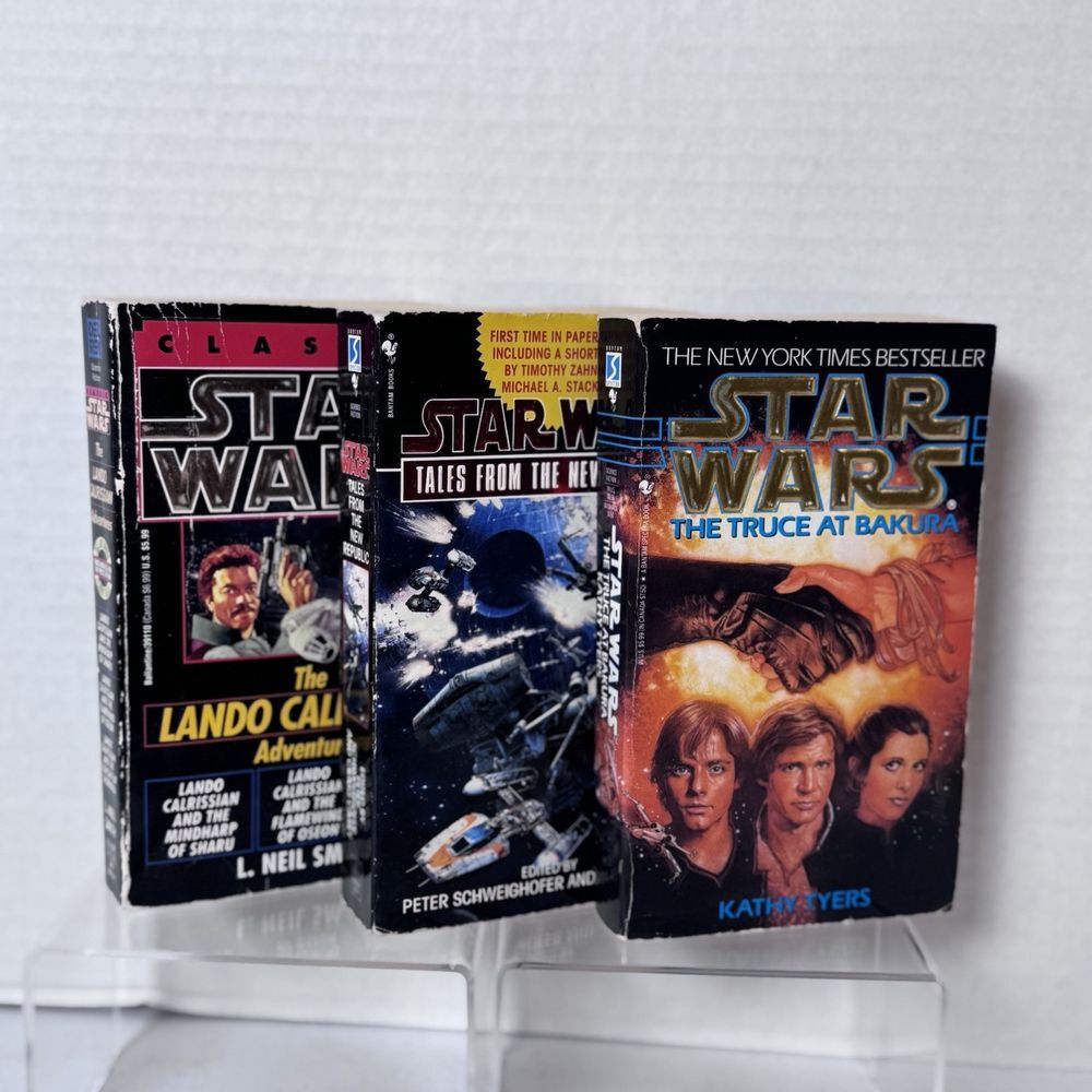 Star Wars Novels Book Lot Of 3 1994 & 1999 Paperback Editions GUC